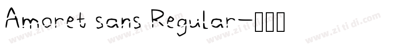 Amoret sans Regular字体转换